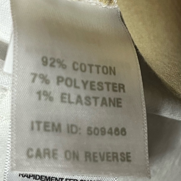 LL Bean Classic Fit White Jeans Sz 16 M/T - Picture 8 of 8